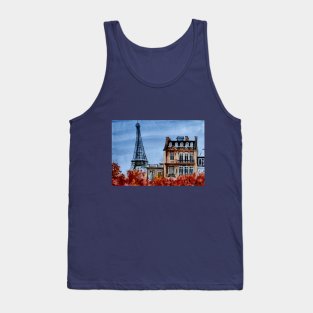 Paris, France travel illustration in watercolours Tank Top